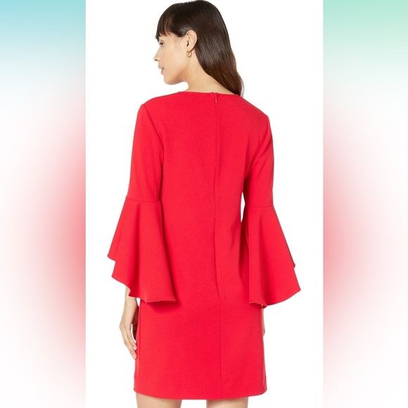 Trina Turk Women's Ruffle Flounce Sleeve Dress size 0 - Picture 9 of 12